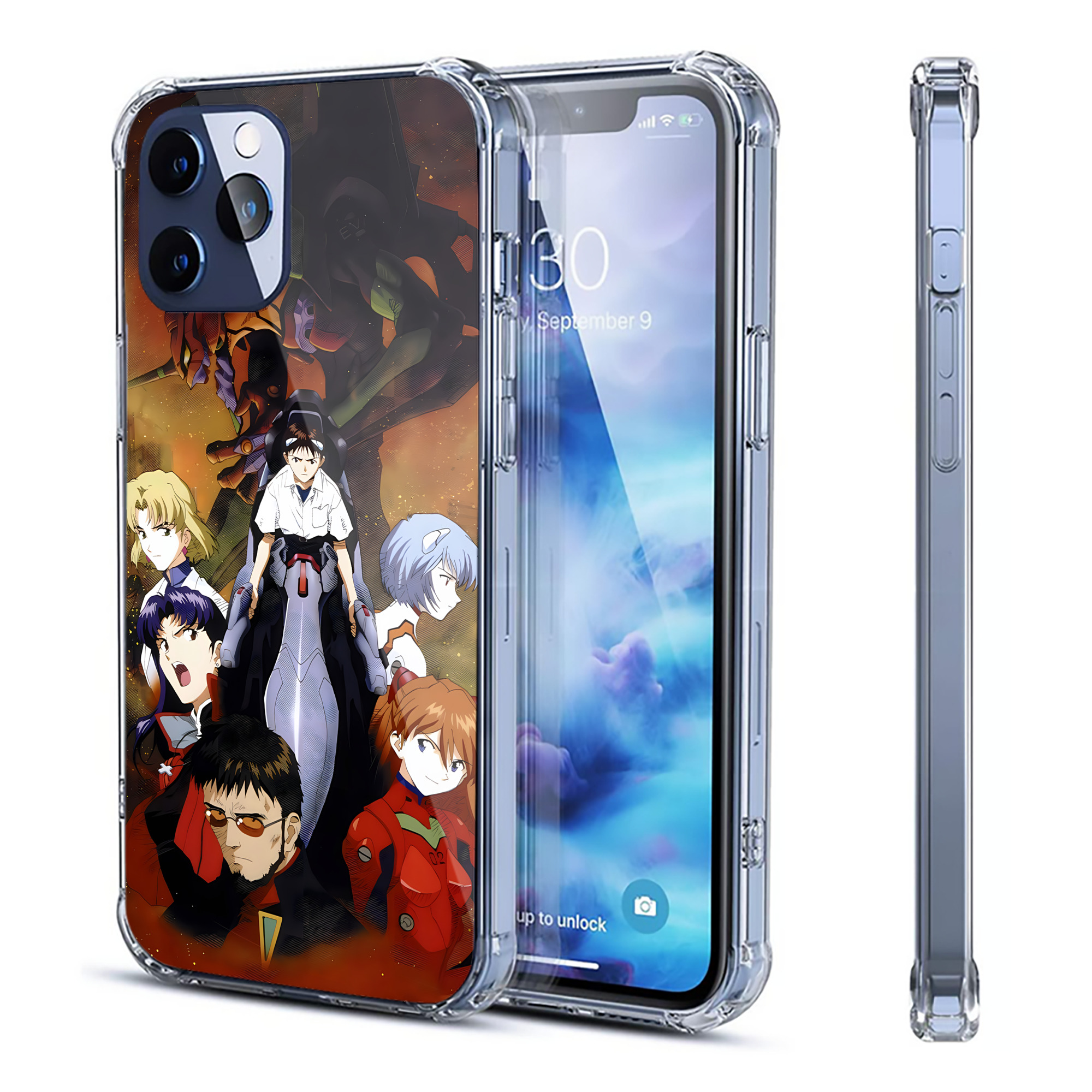 （画像用） EVA 新世紀エヴァンゲリオン 【iPhone 12シリーズ対応】透明スマホケース（クリアソフトケース）